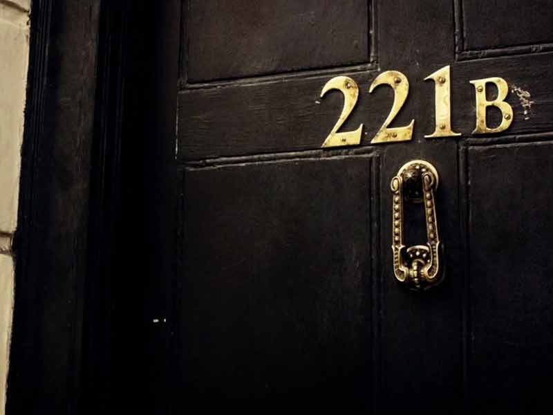 221 B de Baker Street, la dirección de Sherlock Holmes y el Doctor Watson